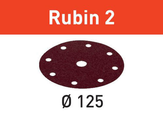 Picture of Abrasive sheet Rubin 2 STF D125/8 P150 RU2/50